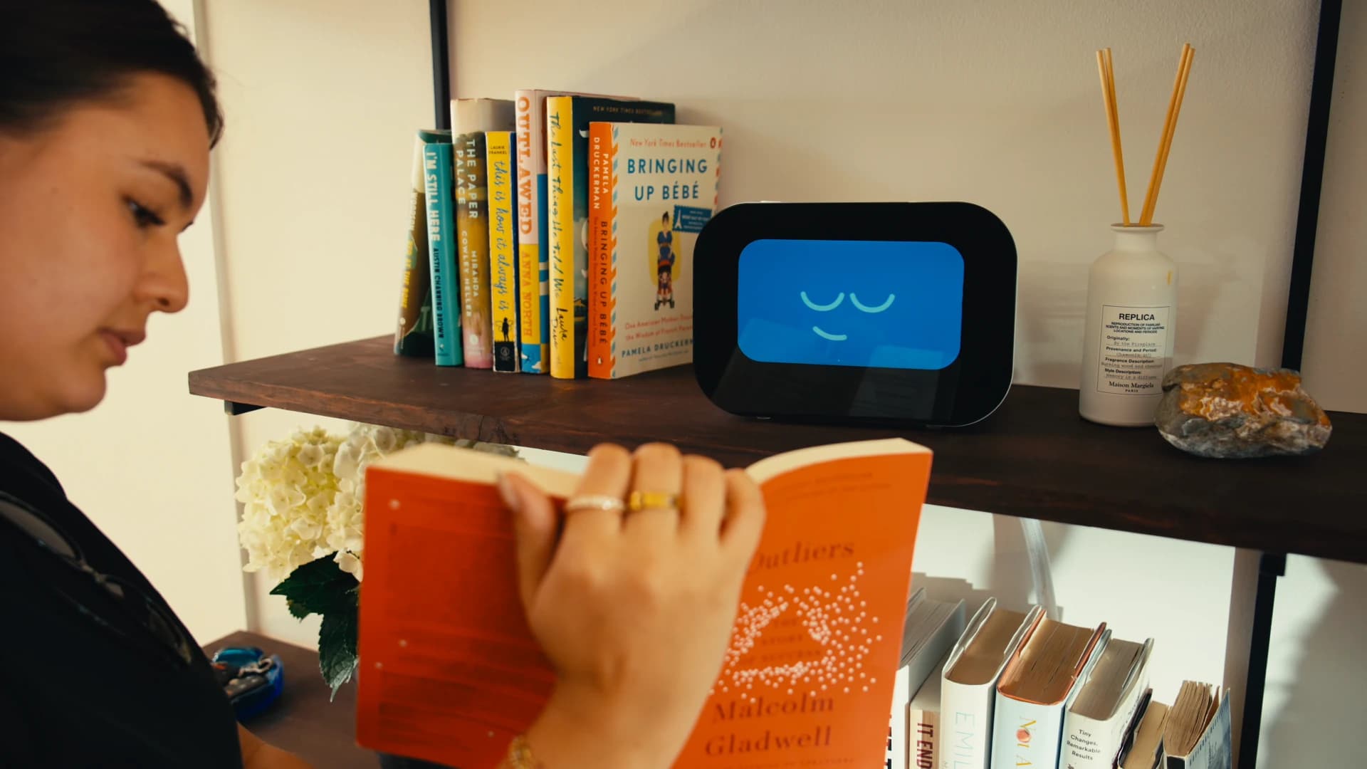 Rhem connecting families for evening check-ins and companion presence at home.